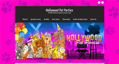 Desktop Screenshot of hollywoodpetparties.com